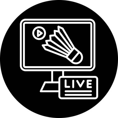 Canlı vektör çizgisi simgesi tasarımı