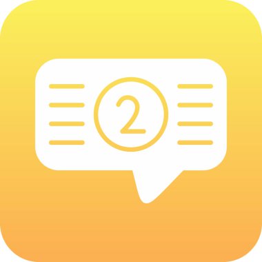 Sohbet balonu simgesi. vektör illüstrasyonu