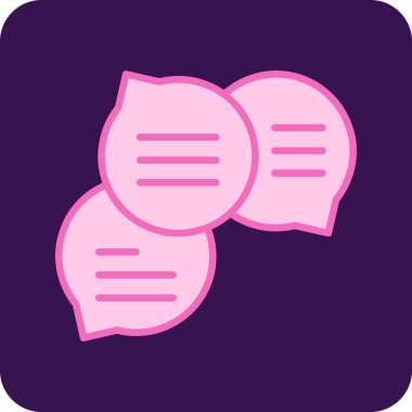 Konuş. Web simgesi basit illüstrasyon