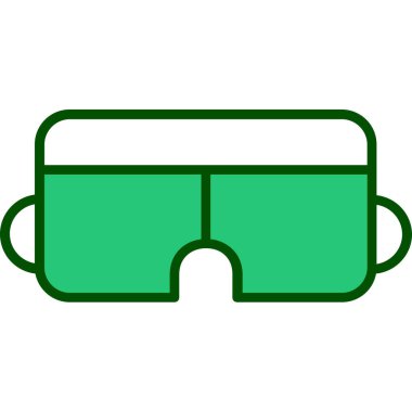 gözlük ikonu vektör illüstrasyonu