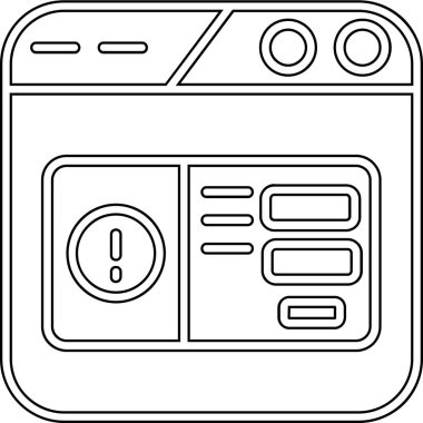 Mutfak gereçleri vektör çizelgesi simgesi arkaplanda izole.