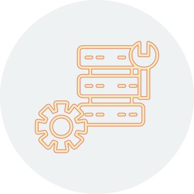 Modern oto tamir simgesinin vektör illüstrasyonu