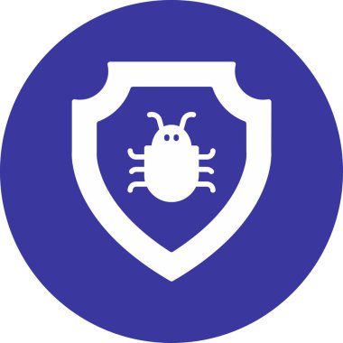 Virüs simgesinin vektör illüstrasyonu