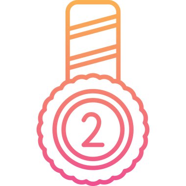 Madalya. Web simgesi basit illüstrasyon