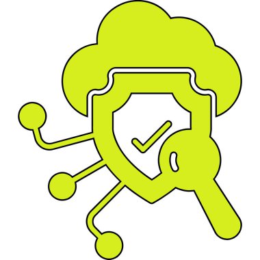 yeşil ve mavi çizgi vektör simgesi