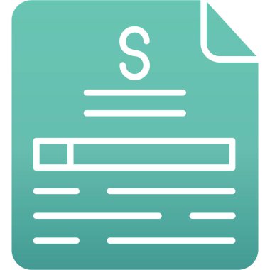 belge simgesi. Web için basit belge vektör simgeleri çizimi