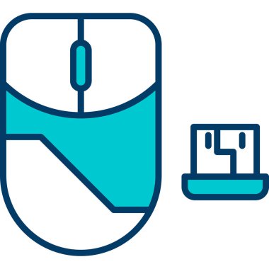 Fare. Web simgesi basit illüstrasyon