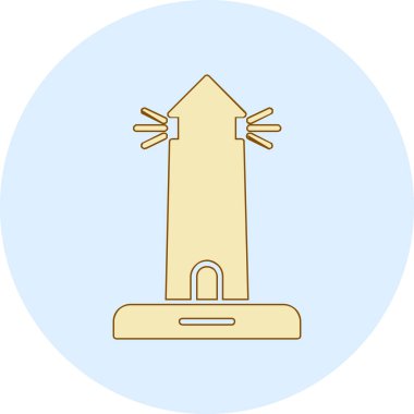 anıt web simgesi basit illüstrasyon