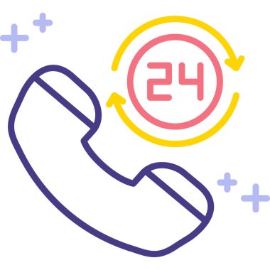 telefon arama simgesi, vektör illüstrasyonu