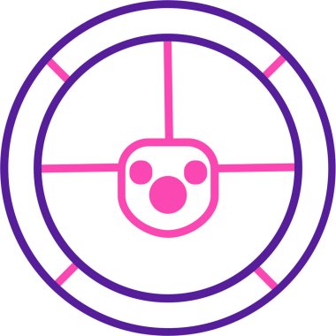 Hedef simgenin vektör resimleme simgesi, hedef