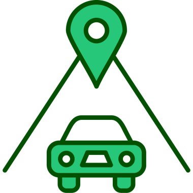 konum. Web simgesi basit illüstrasyon