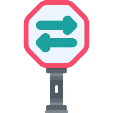 Trafik ışığı web simgesi, basit vektör illüstrasyonu