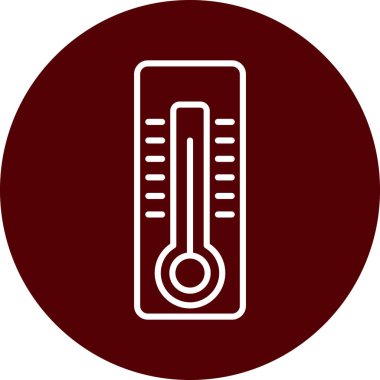 Modern b 'nin vektör illüstrasyonu simge termometresinden yoksun