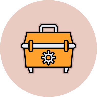 bavul ikonu vektör illüstrasyonu