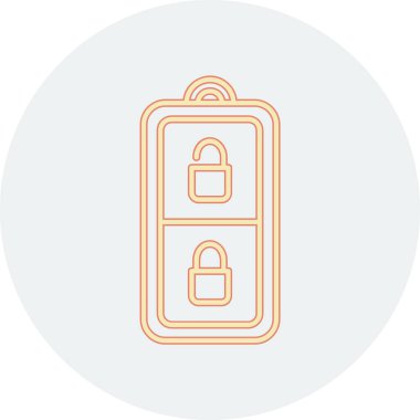 Modern simge vektör illüstrasyonunu kilitle