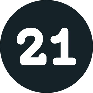 Beyaz arkaplanda 2 numaranın vektör illüstrasyonu