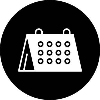 Takvim. Web simgesi vektör illüstrasyonu