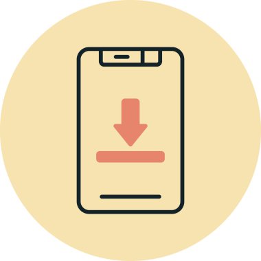 Akıllı telefon vektör çizim