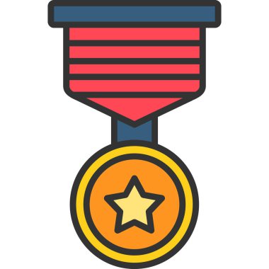 Madalya ödül simgesi tasarım tasarımı biçimi