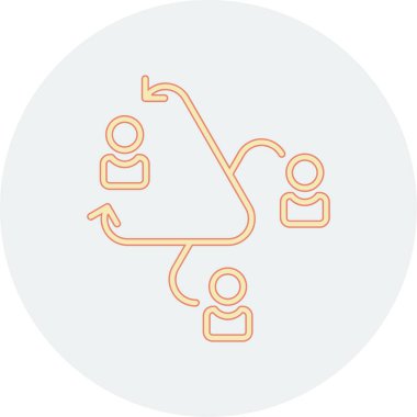 İnsan simgesinin vektör illüstrasyonu