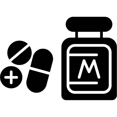 İlaçlar. Web simgesi basit tasarım