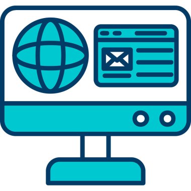 bilgisayar simgesi, vektör illüstrasyonu