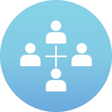 Topluluk simgesi, vektör illüstrasyonu