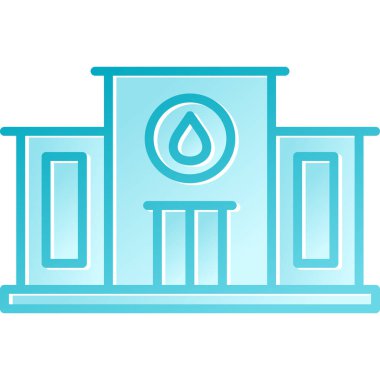 Su damlası ikonu. Web için su bırakma vektör simgelerinin özet çizimi