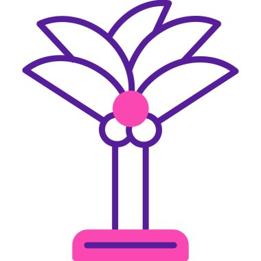 Çiçek ikonu vektörü. özet çizimi