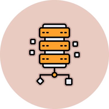 ağ paylaşım simgesi, vektör illüstrasyonu