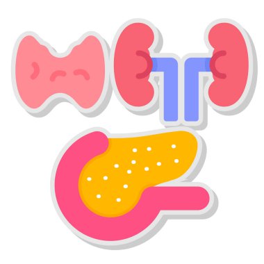 Midem. Web simgesi basit illüstrasyon