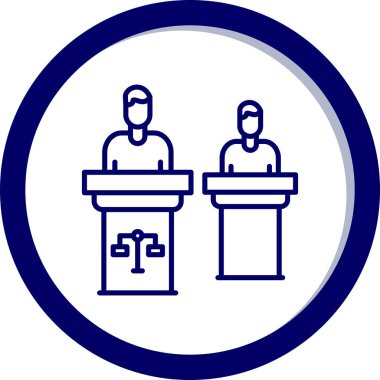 İş ve finans simgesinin vektör illüstrasyonu