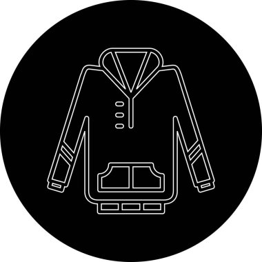 Ceketli ve ceketli bir kadının vektör simgesi.