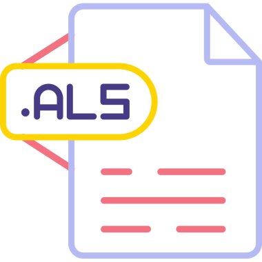 ai dosya tipi simge vektörü. Anahat dosyası ai işareti. izole kontur sembolü