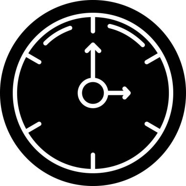 Zaman simgesi, vektör illüstrasyonu. düz tasarım biçimi