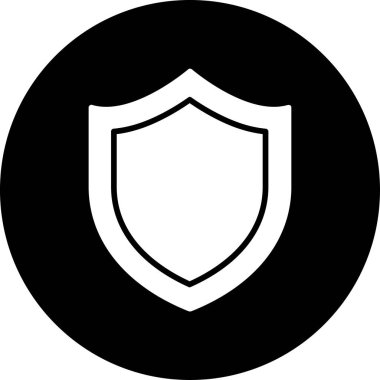Koruma simgesi vektör illüstrasyonu
