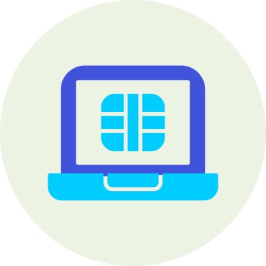 Bilgisayar. Web simgesi basit illüstrasyon