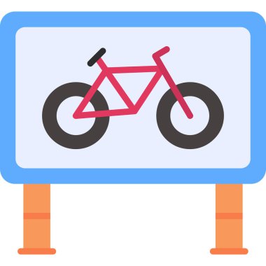 Bisiklet. Web simgesi basit illüstrasyon