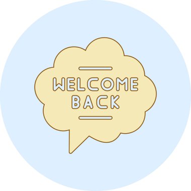 Sırt sırta. Metin içeren vektör harfi.