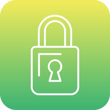 kilit simgesi, vektör illüstrasyonu