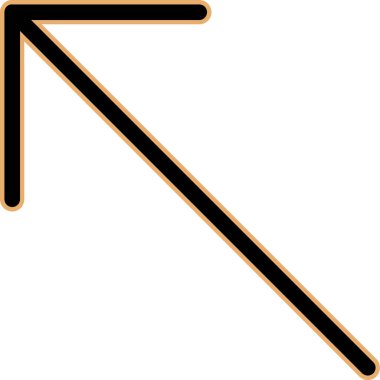 Ok. Web simgesi basit illüstrasyon