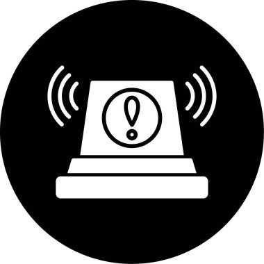 Uyarı simgesinin vektör illüstrasyonu