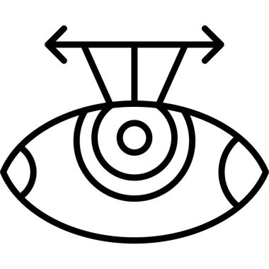 Göz görme ikonu. beyaz arkaplanda izole edilmiş web tasarımı için görünüm vektörü simgesi