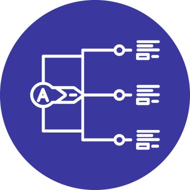 devre vektör simgesi. düz dizayn