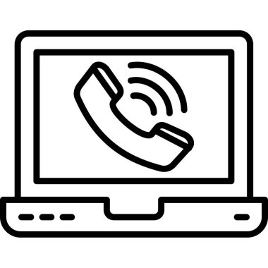 Kolayca düzenleyebilen ya da düzenleyebilen telefon arama vektörü simgesi