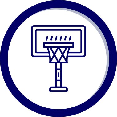 Top ikonlu basketbol sepeti