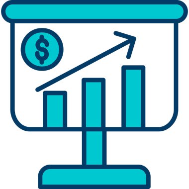 Para için. Web simgesi basit illüstrasyon