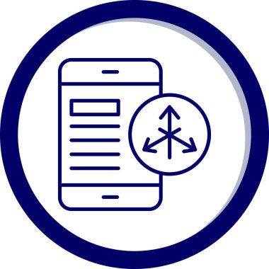 mobil simge vektör illüstrasyonu