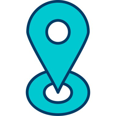 Harita işaretleyici vektör simgesi