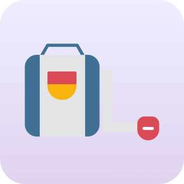 çanta simgesi vektör illüstrasyonu